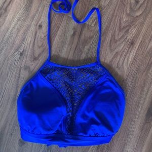 blue bikini top